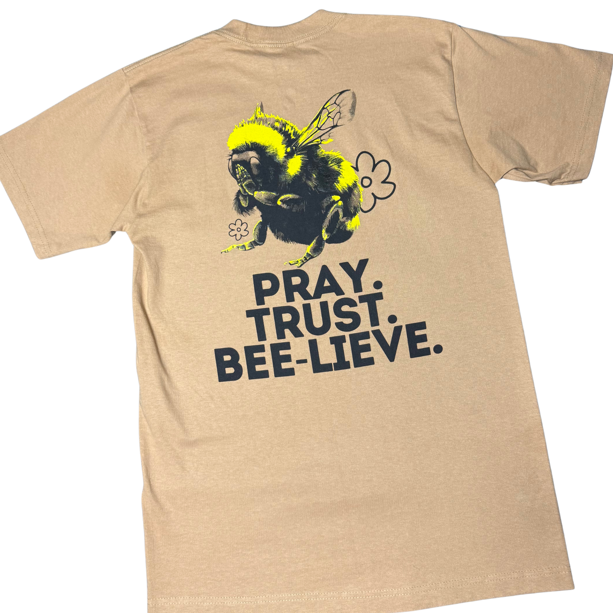 PRAY, TRUST, BEELIEVE - KHAKI