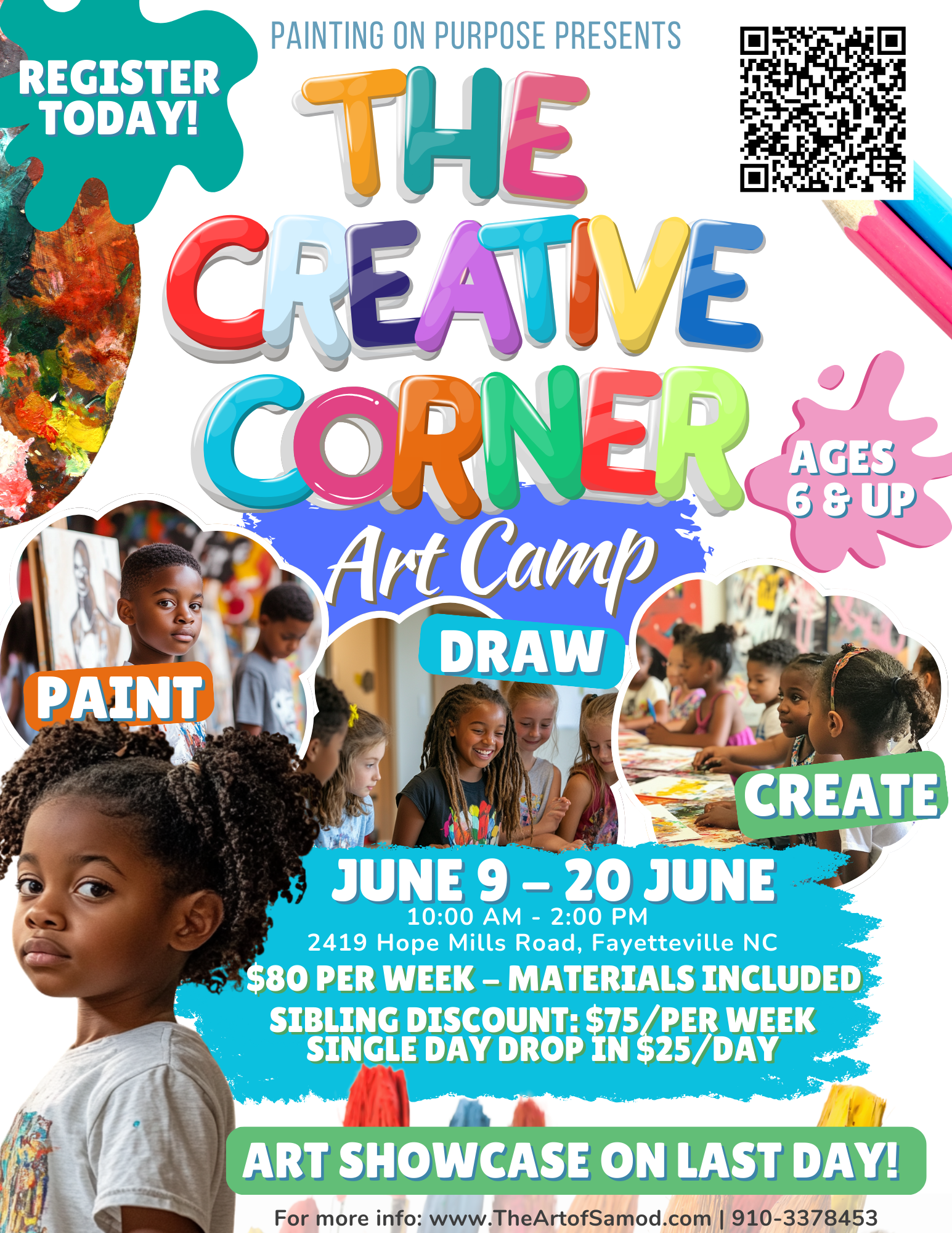 The Creative Corner - Art Camp Registration